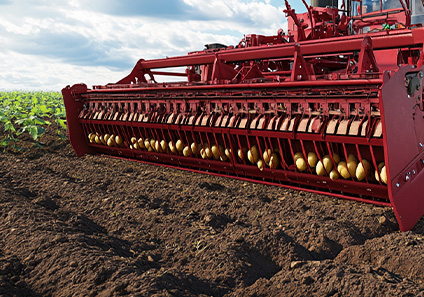 How does a potato planter work and how does it improve productivity?